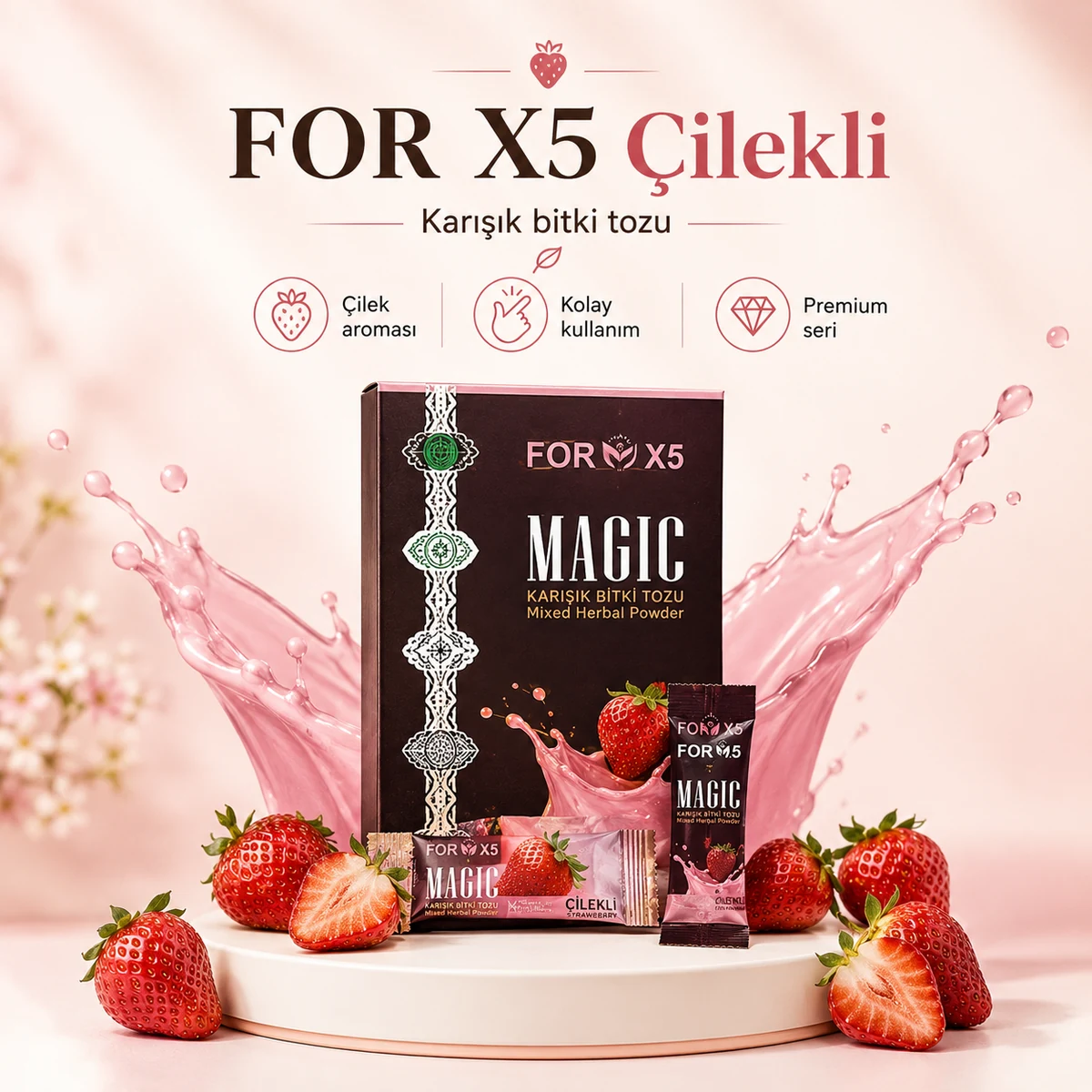 FOR X5 Çilekli