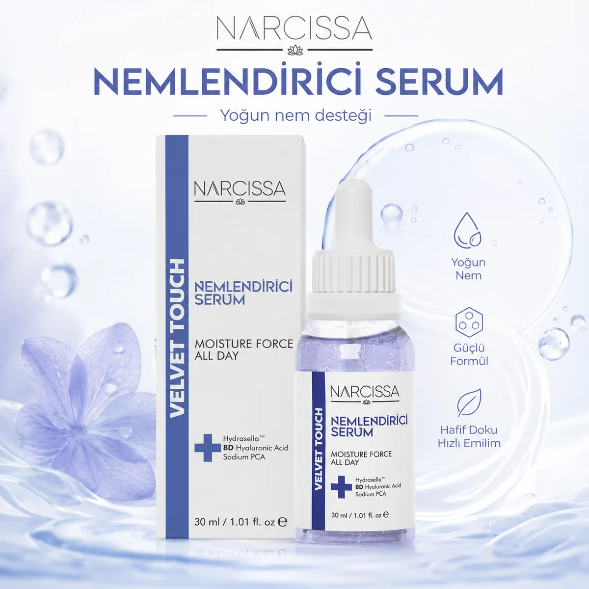 Narcissa Nemlendirici Serum