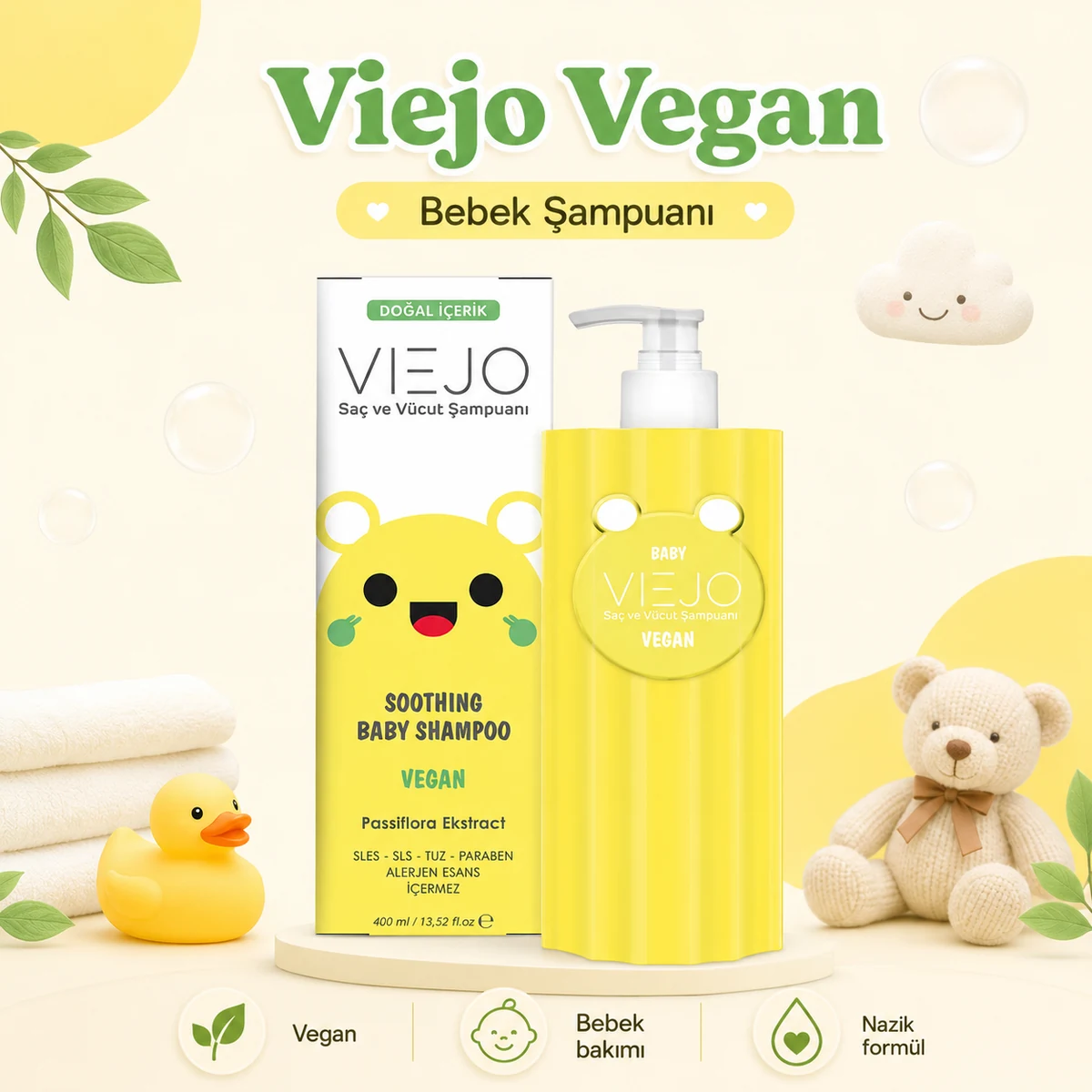 Viejo Vegan Bebek Şampuanı