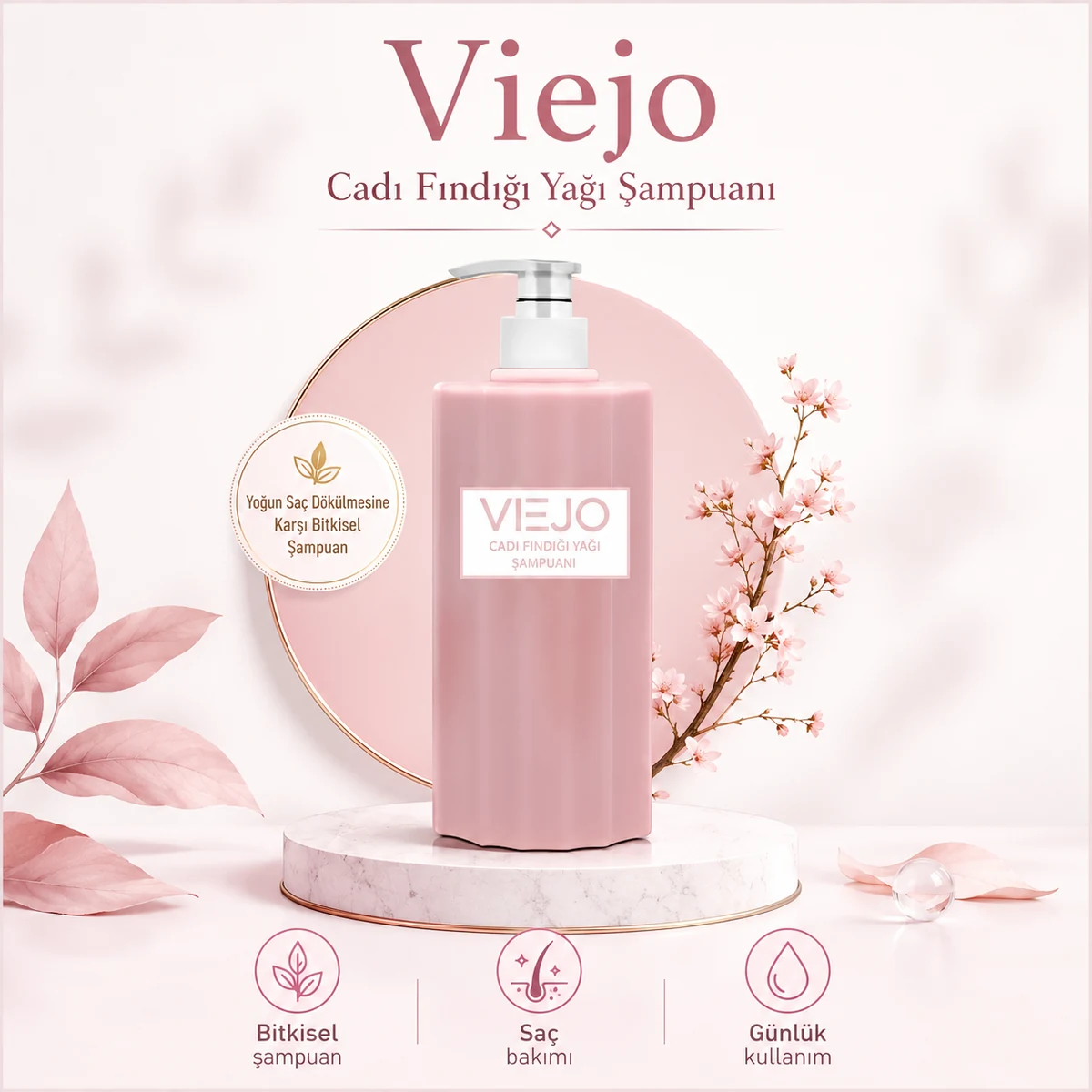 Viejo Cadı Fındığı Yağı Şampuanı